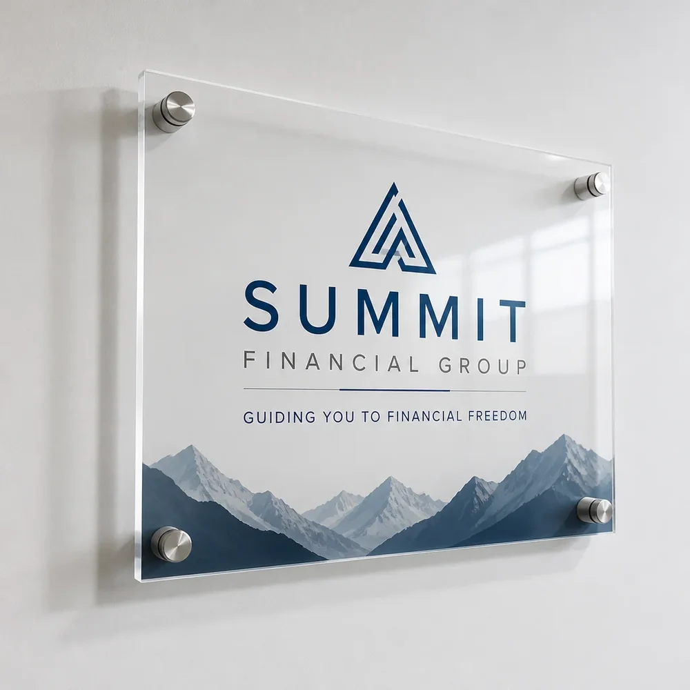 Acrylic Backlit Lightbox Panels - front view