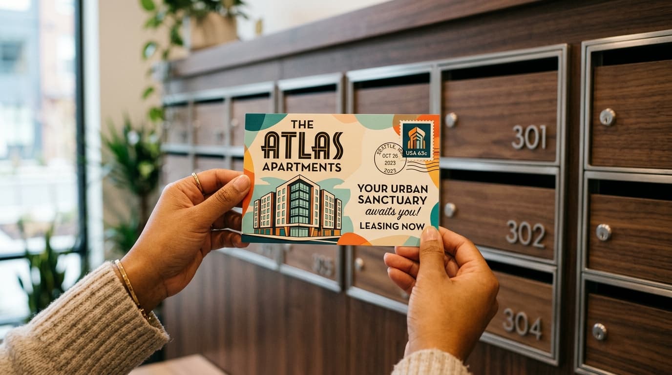 Direct mail postcards and mailing distribution services
