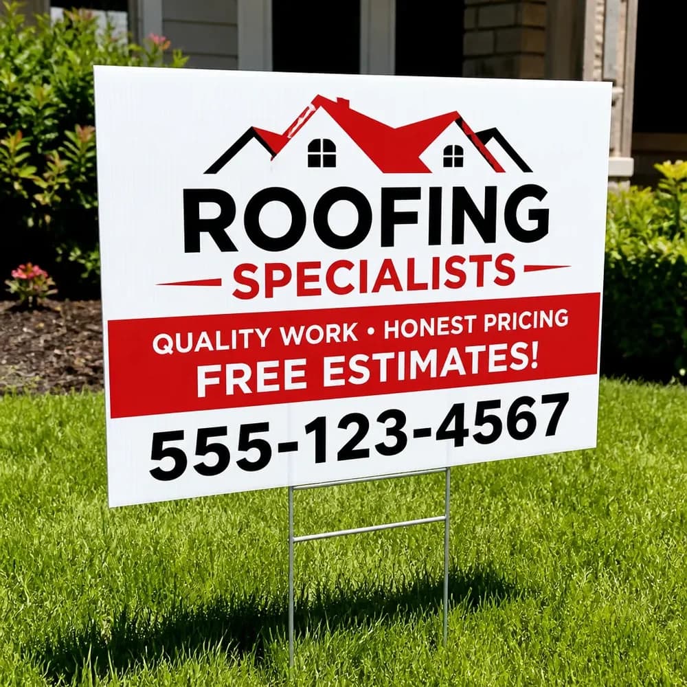 Premium Real Estate Corflute Lawn Spike (Frame Only) - front view