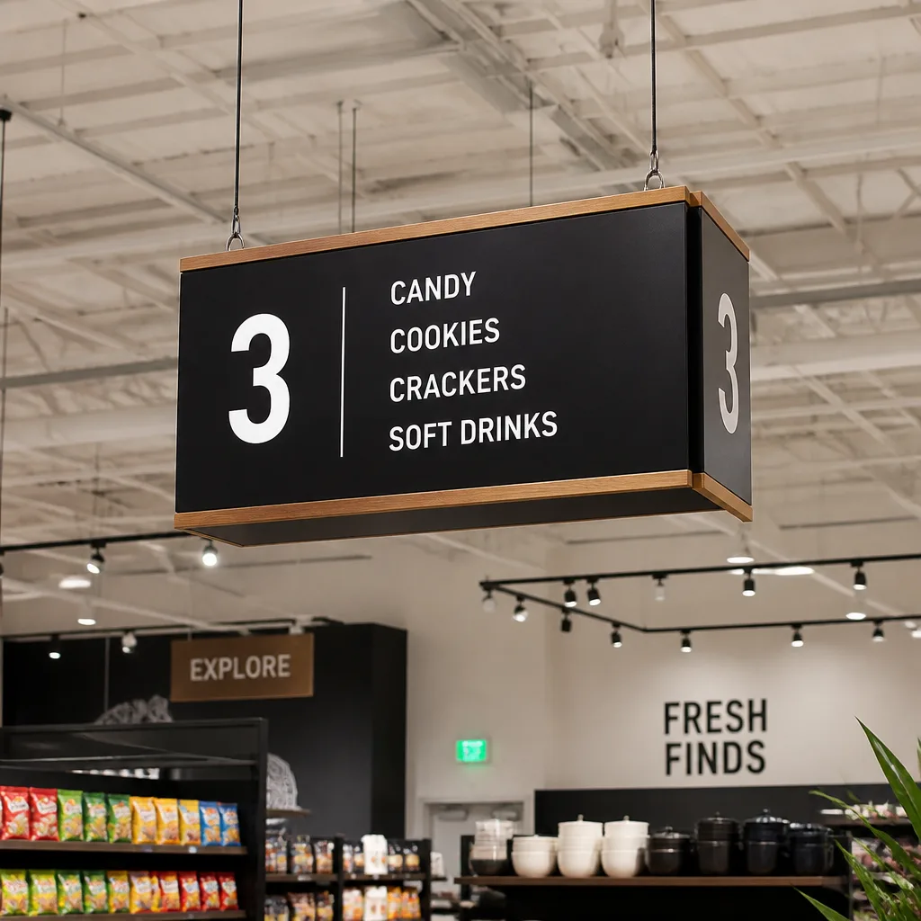 Hanging Ceiling Signs